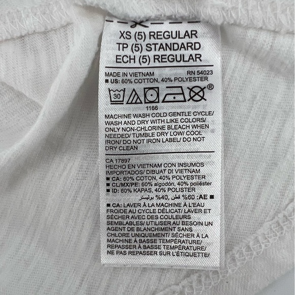 Old Navy  White Criss Cross Back Braided Spaghetti Strap Tank Top Size 5 Girl’s - Picture 5 of 5